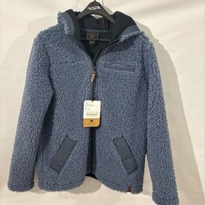 NWT Obermeyer Amelia Sherpa Jacket in Slate Blue size large
